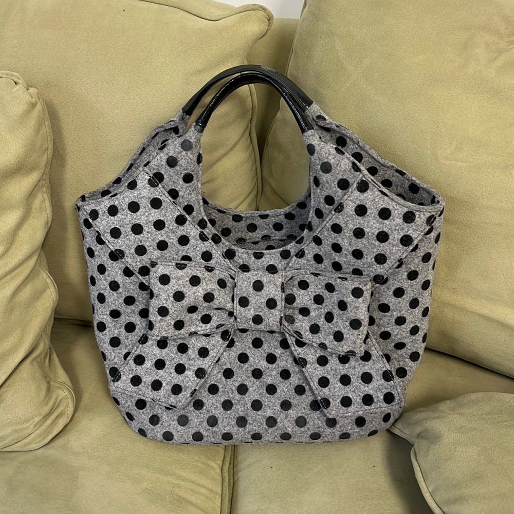Kate Spade wool / felt tote like new!